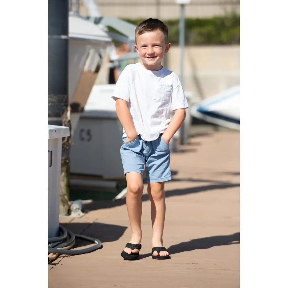 FLOJOS Boy's Ryan Flat Sandal, Tan, 13 Little Kid